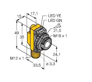 工作原理電感式角度傳感器TURCK，圖爾克技術(shù)參數(shù)