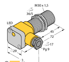 BI10-G30-Y1X電感式傳感器，德國TURCK