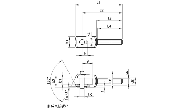 安沃馳 PM6系列活塞桿U形接頭尺寸圖紙....jpg